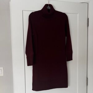 Max Mara Rust Wool Sweater Dress Sz S